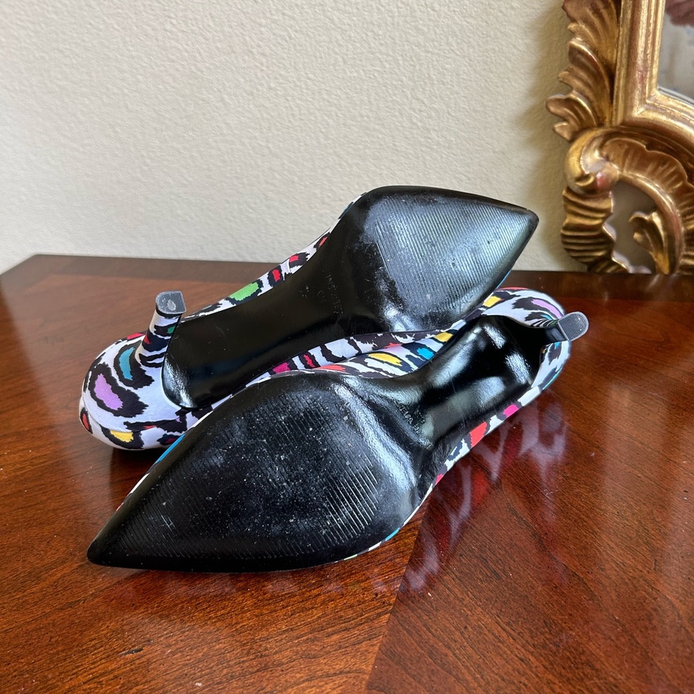 Nine West colorful 80s pattern heels - Picture 6 of 7